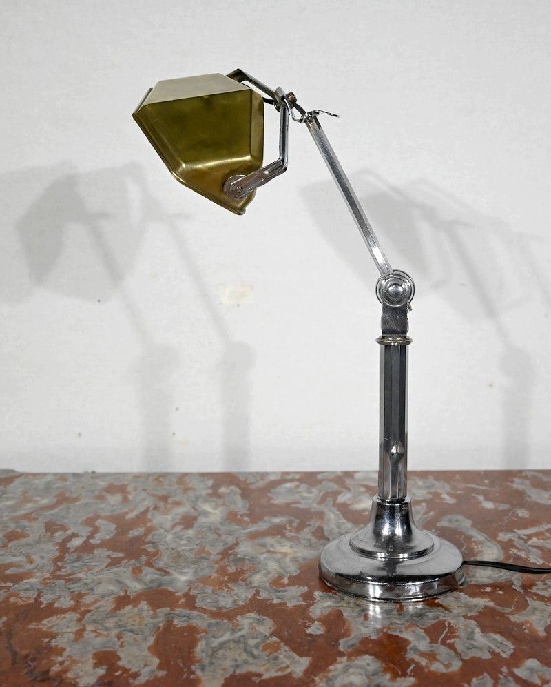 photo buy Metal Desk Lamp, After The Pirouett' Model, Art Deco, 1930