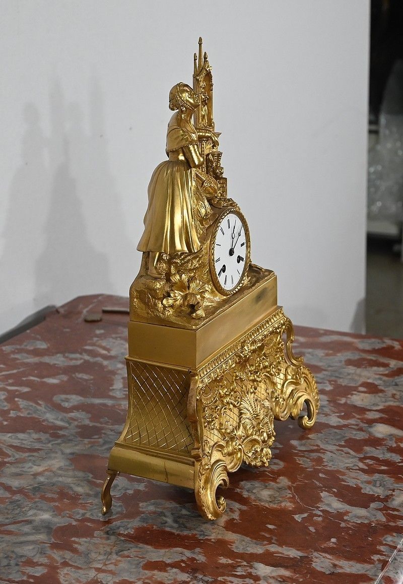 Clock In Gilded Bronze, Napoleon III Period, Mid 19th Century photo furniture