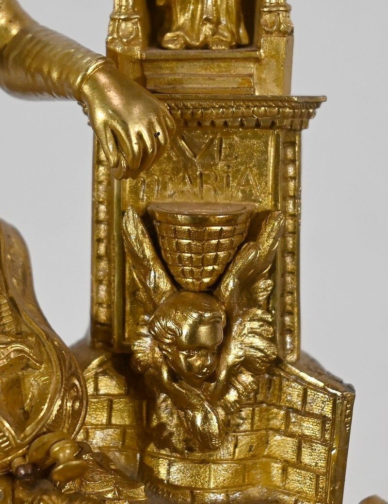 photo furniture Clock In Gilded Bronze, Napoleon III Period, Mid 19th Century