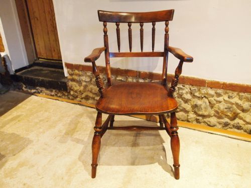 Furniture Chair Rare Stunning Windsor Armchair C1850 photo