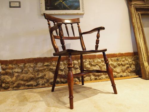 photo vinterior Chair Rare Stunning Windsor Armchair C1850