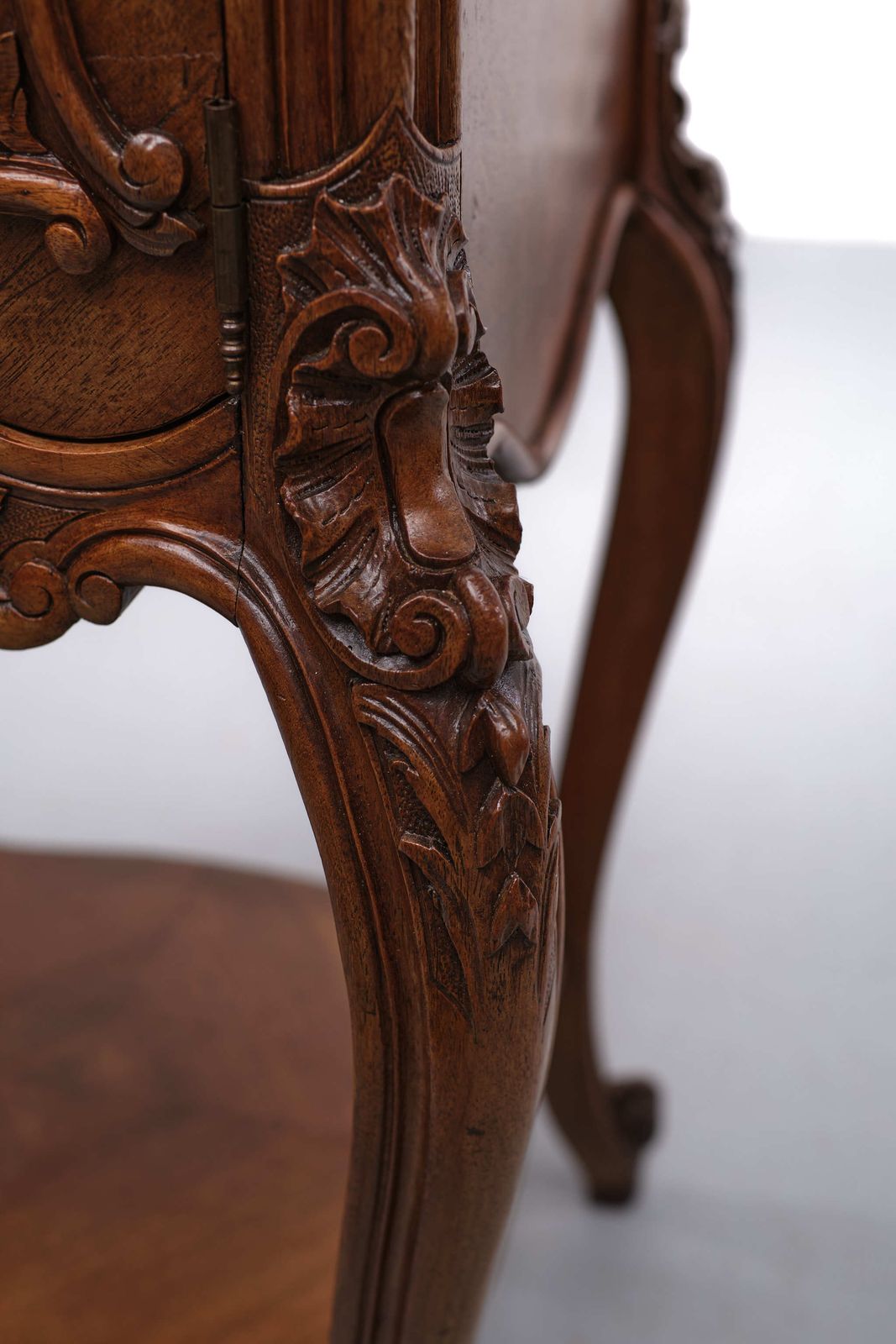 Antique France Rococo Night Stand, 1880s photo vintage