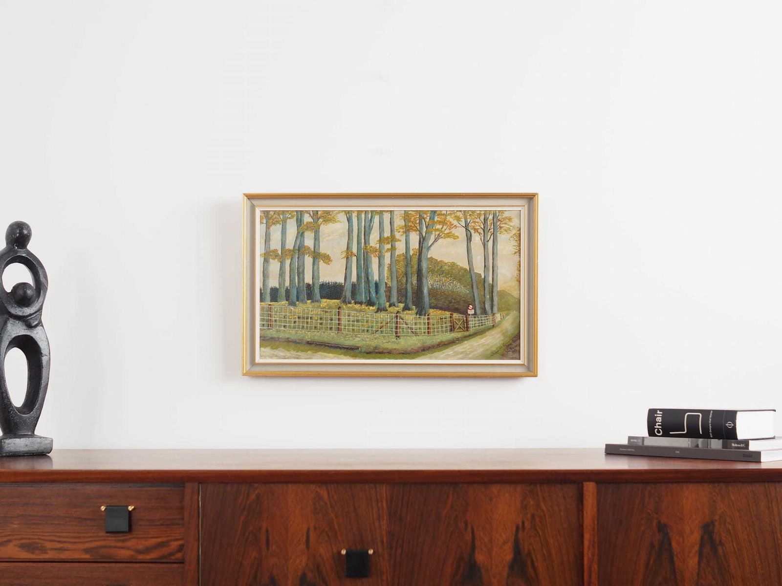 Schilderij „The Road To The Forest", Scandinavian Design, Jaren 1960 photo furniture