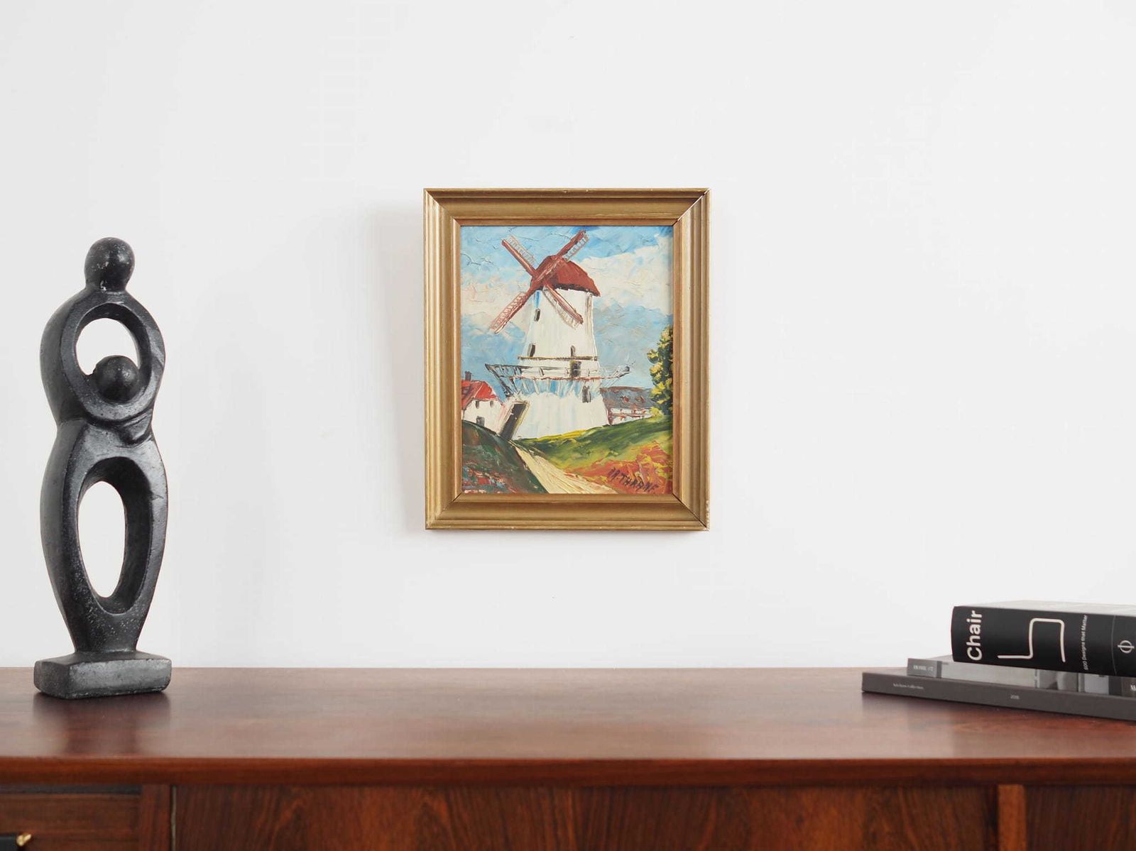 Schilderij „The Colourful Windmill", Scandinavisch Design, 20e Eeuw, Van Aage Verner Thrane photo furniture