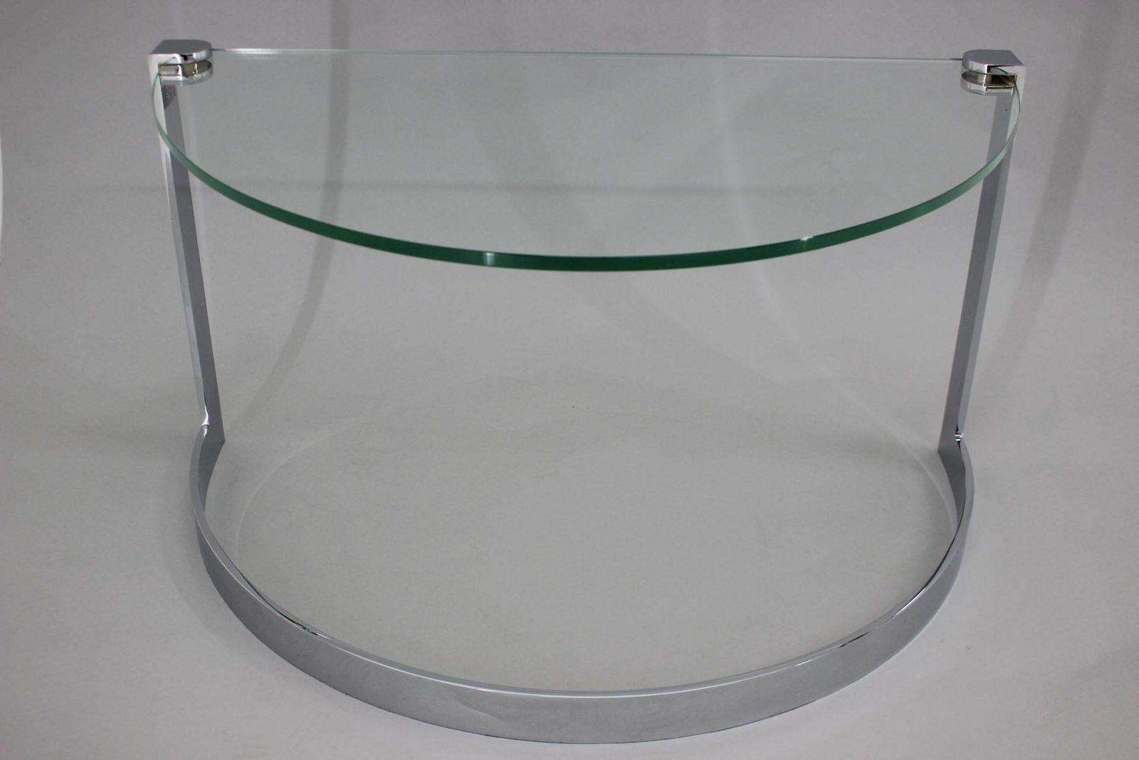 1980s Steel And Glass Side Table By Friedrich Moller For Ronald Schmitt Tische photo for sale