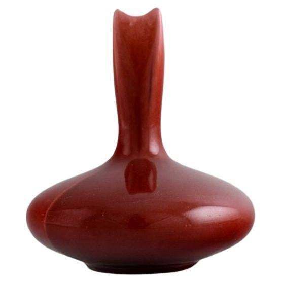 Early Rörstrand Art Nouveau Vase In Glazed Faience, Early 20th C