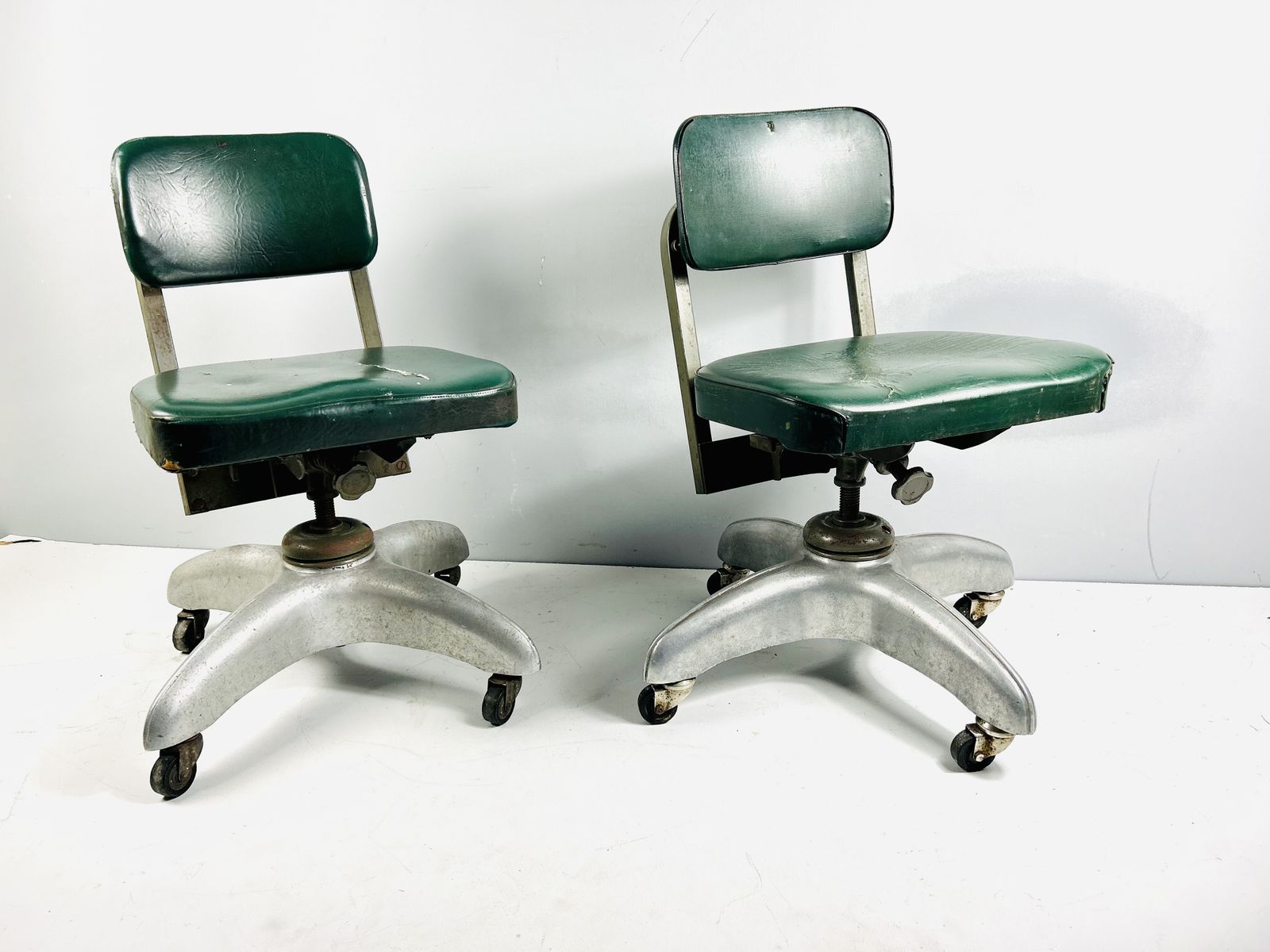 photo for sale Model 1938 Swivel Desk Chairs By Gio Ponti.