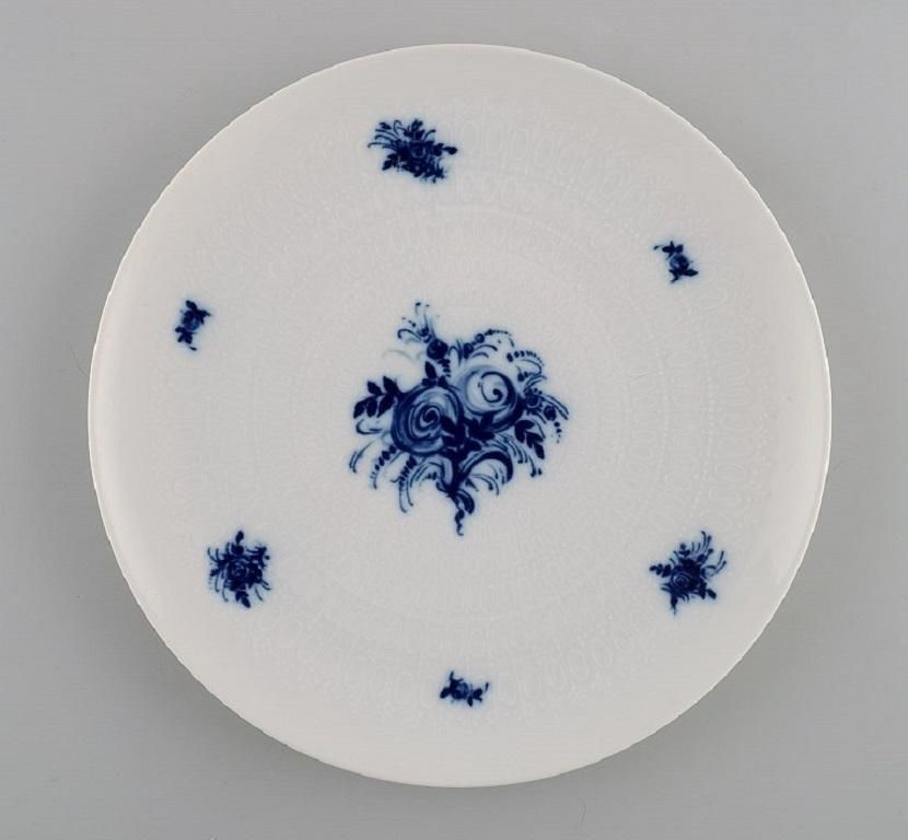 Bjørn Wiinblad For Rosenthal Five Romanze Blue Flower Porcelain Plates 1960s photo furniture