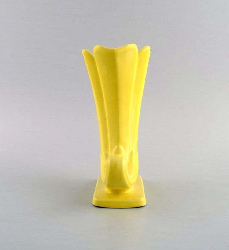 European Studio Ceramist Unique Vase In Glazed Ceramics  Mid 20th C photo Home Decor