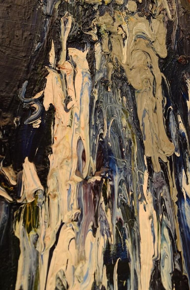 Michael Qvarsebo, Listed Swedish Artist, Oil On Canvas, Abstract Composition photo 628.0