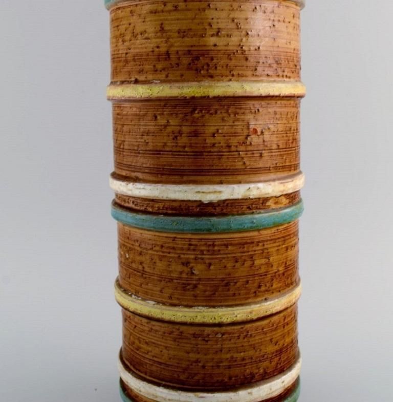 Nittsjö, Sweden. Large Vase In Glazed Stoneware. 1960s photo 578.0