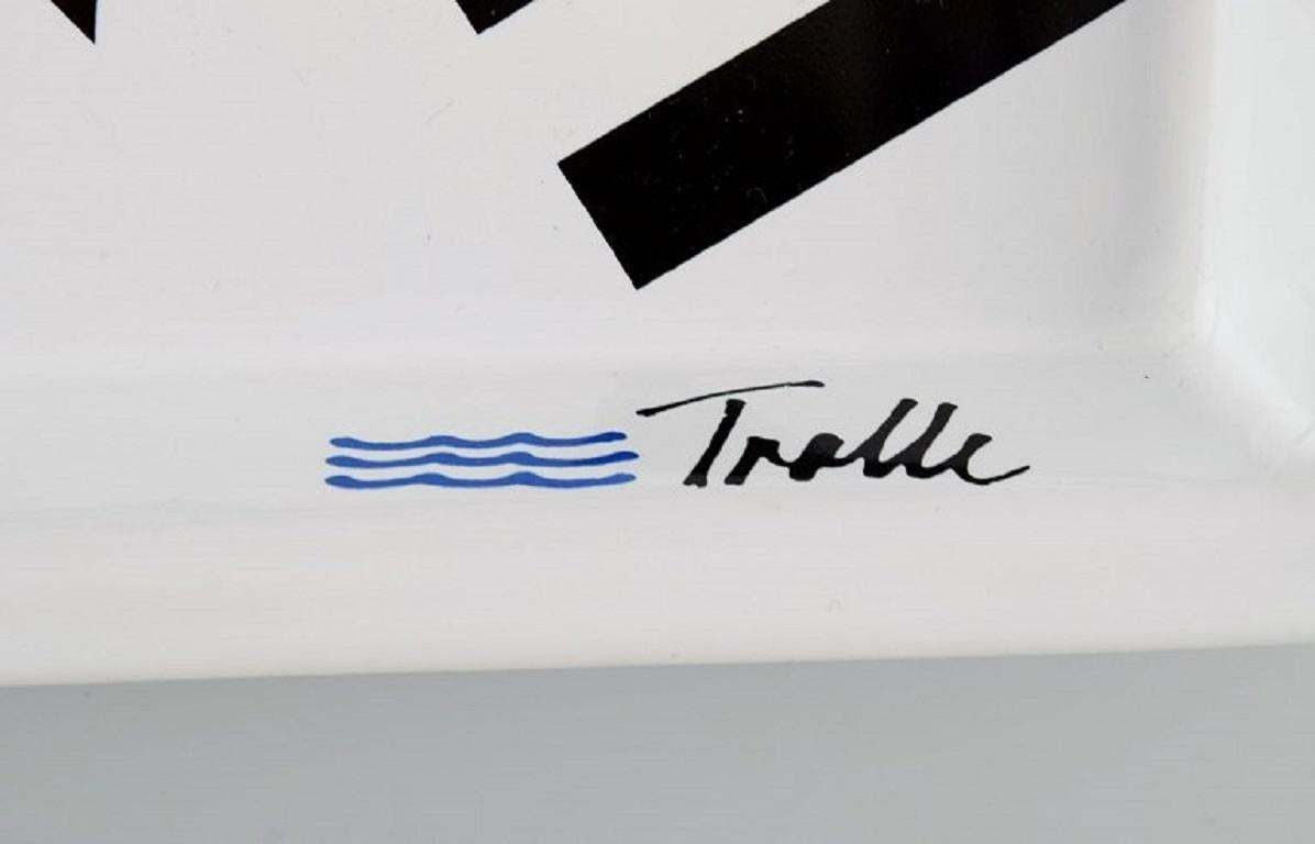 Anne Marie Trolle For Royal Copenhagen, Rare Collage Serving Tray, Late 20th C. photo Home Decor