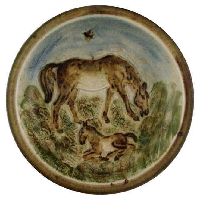 Knud Kyhn For Royal Copenhagen, Bowl / Dish In Ceramics, Mare And Foal
