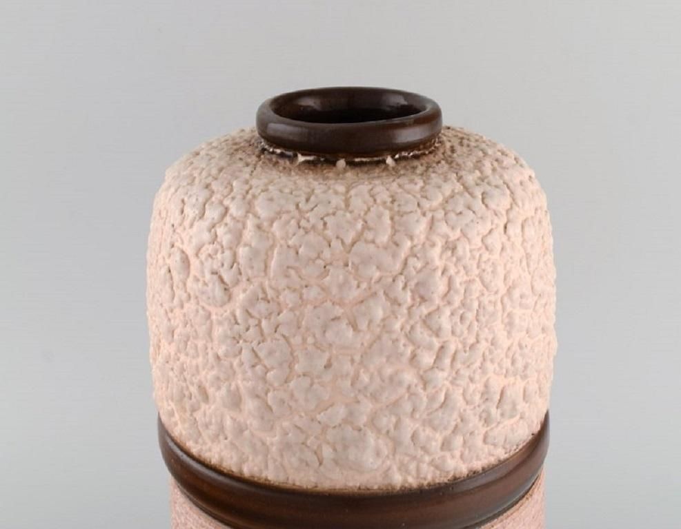 Louis Dage, French Ceramist, Large Art Deco Vase In Glazed Ceramics photo for sale