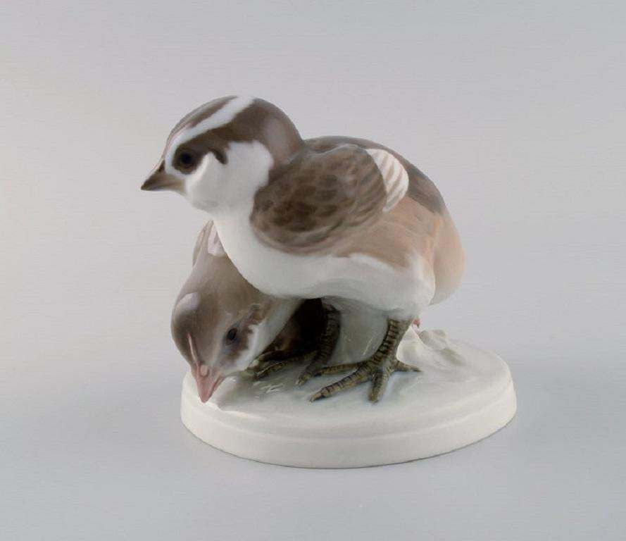 Rare Bing & Grøndahl Porcelain Figure, Two Birds, Model Number 1778 photo Art