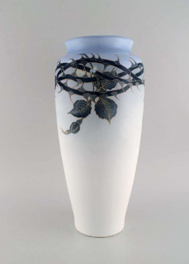 Bertha Nathanielsen For Royal Copenhagen, Large Unique Art Nouveau Vase photo furniture