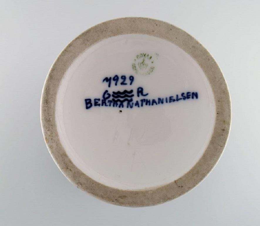 Bertha Nathanielsen For Royal Copenhagen, Large Unique Art Nouveau Vase photo vintage