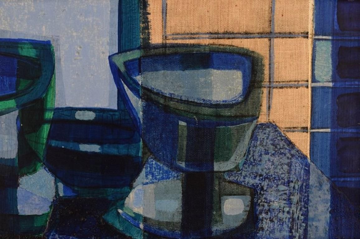 Unknown Artist, Oil On Board, Modernist Still Life, The 1960s photo for sale