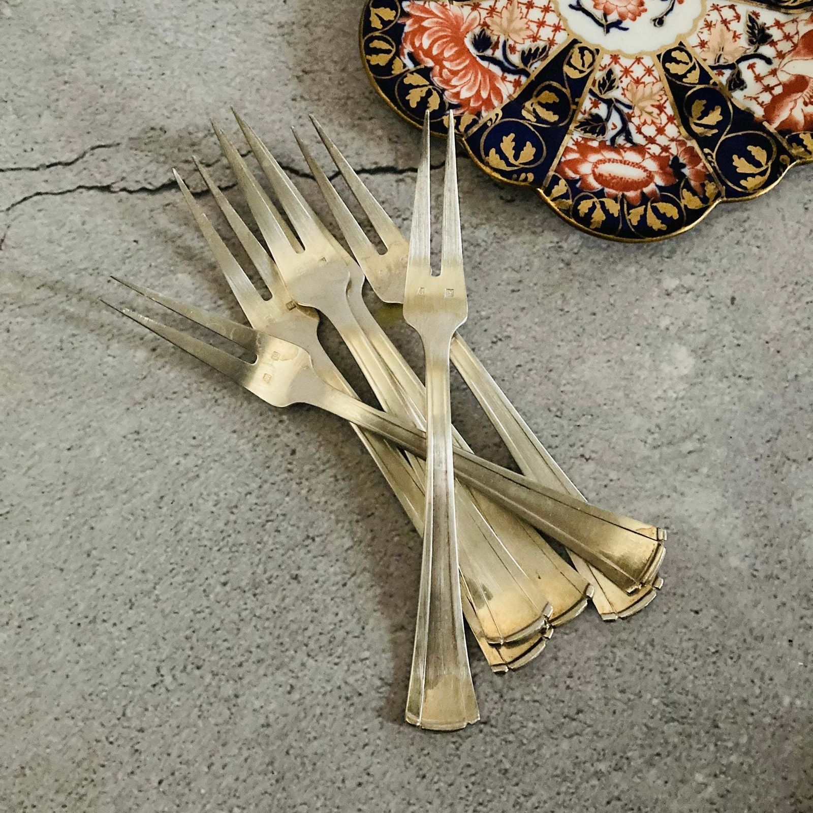 Antique Silver Escargot Fork  |  Fruit Dessert Fork photo furniture