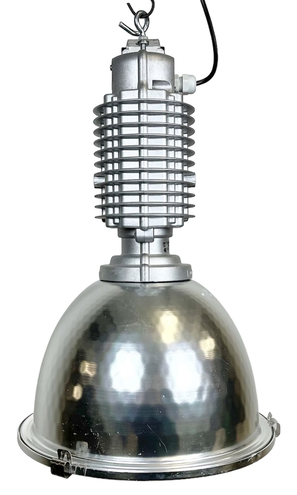 Industrial Pendant Lamp With Glass Cover By Charles Keller For Zumtobel, 1990s, 35x