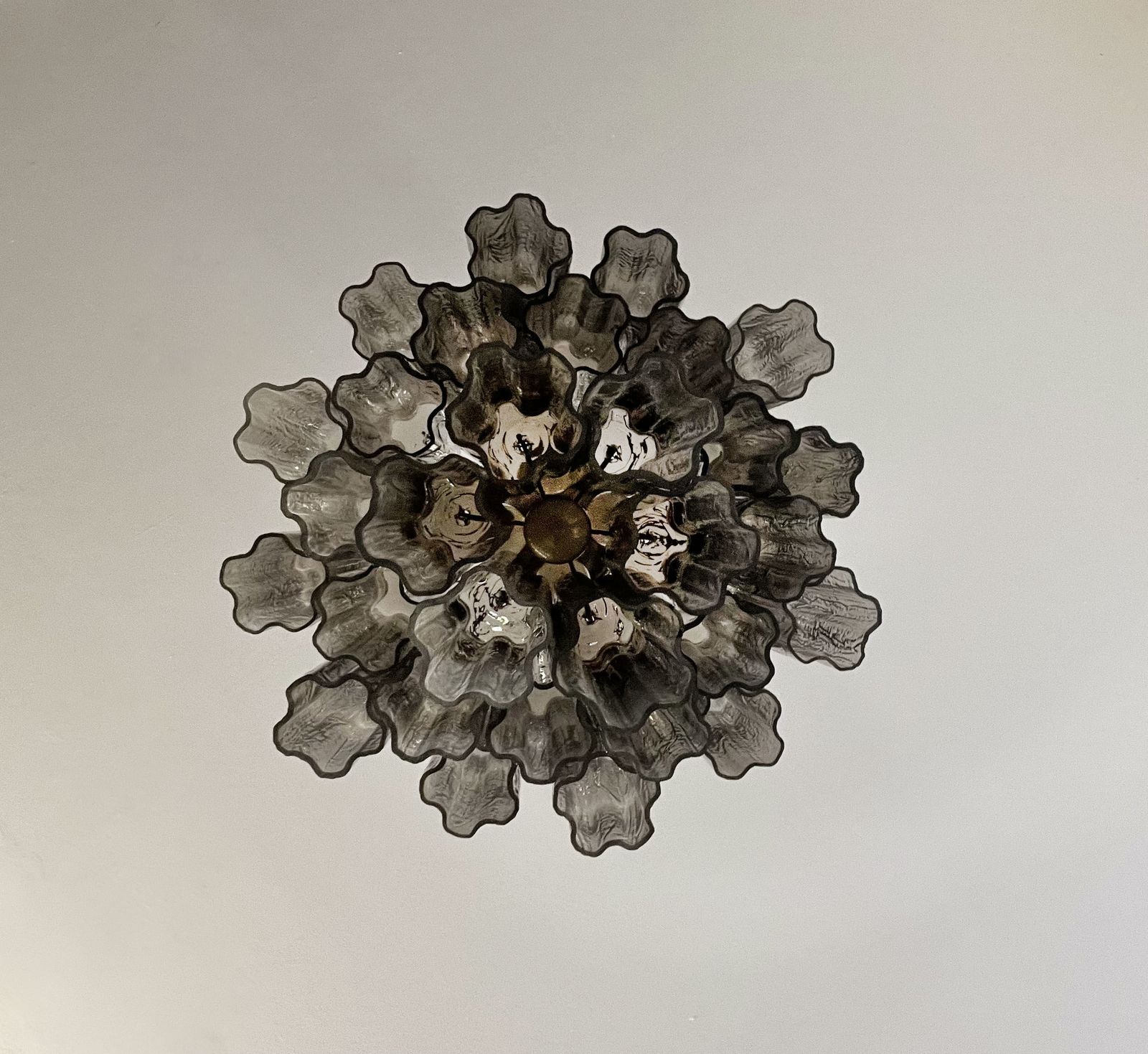 Lighting Fantastic Murano Smoked Glass Tube Chandelier photo