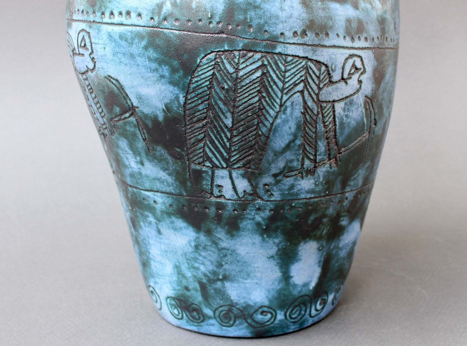photo for sale Mid Century French Decorative Pitcher / Vase By Jacques Blin (Circa 1950s)