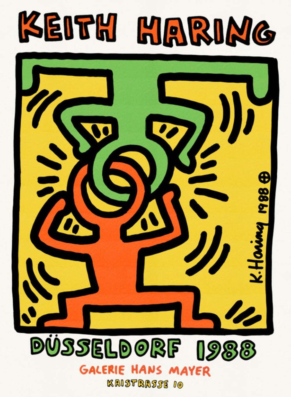 Keith Haring   Dusseldorf Original Vintage Poster