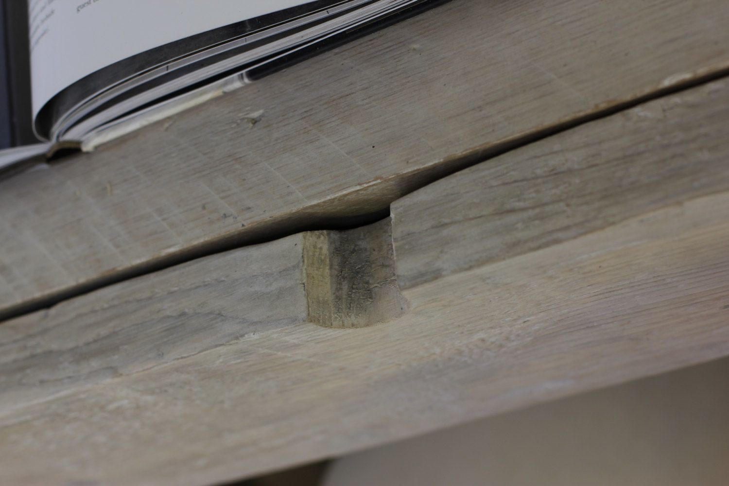 Dorothy White Washed Reclaimed Scaffolding Board Urban Industrial Chic Long Desk With Built In Storage Drawers And Galvanised Steel Legs photo furniture