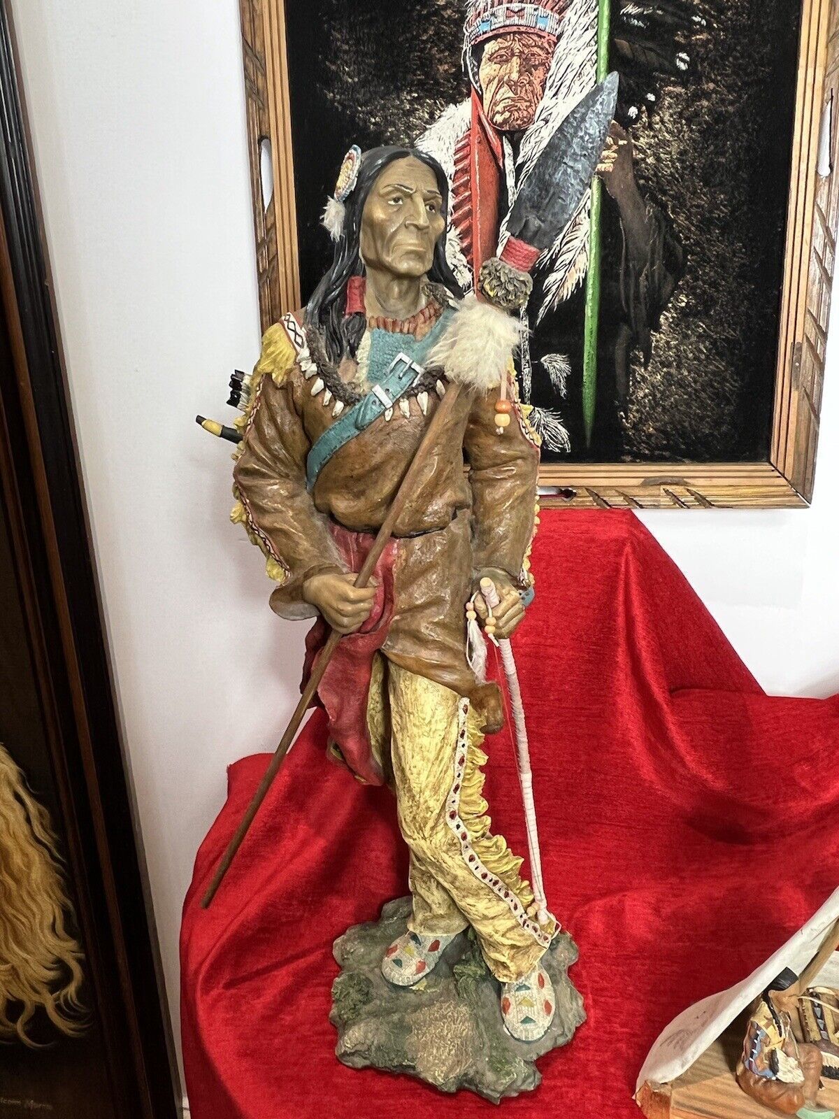 Art Mesmerising Collection Of Big Chief Sitting Bull Native American Memorabilia photo