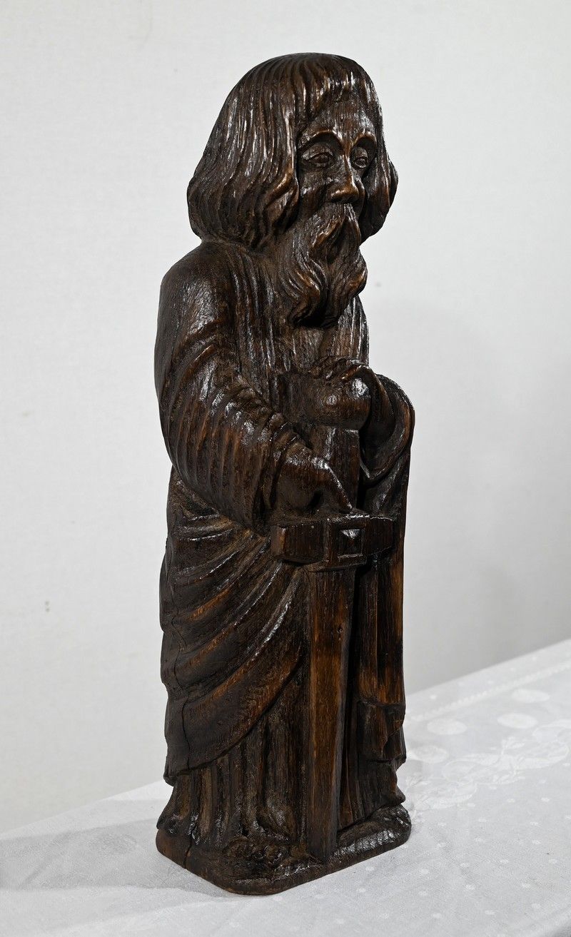 Oak Statue Of Saint Paul Mid 19th Century photo furniture