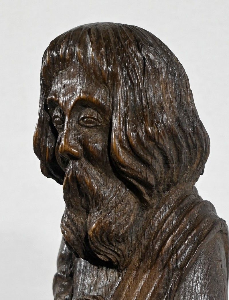 Oak Statue Of Saint Paul Mid 19th Century photo vinterior