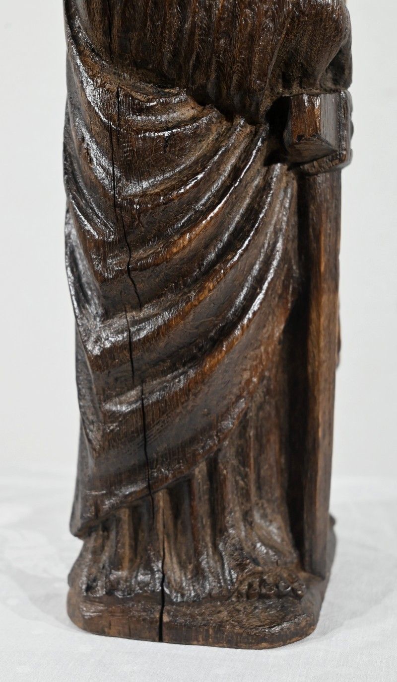 photo vinterior Oak Statue Of Saint Paul Mid 19th Century