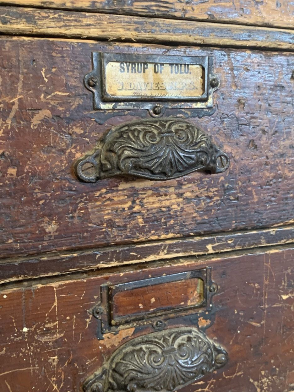 Large Bank Of 19th Century Wooden Drawers photo 2800.0