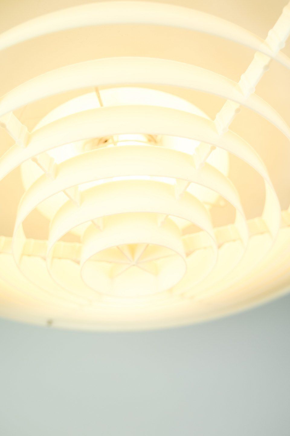 Stockholm Pendant Yellow Lacquer  Opal Glass By Louis Poulsen From 1960s. photo Lighting