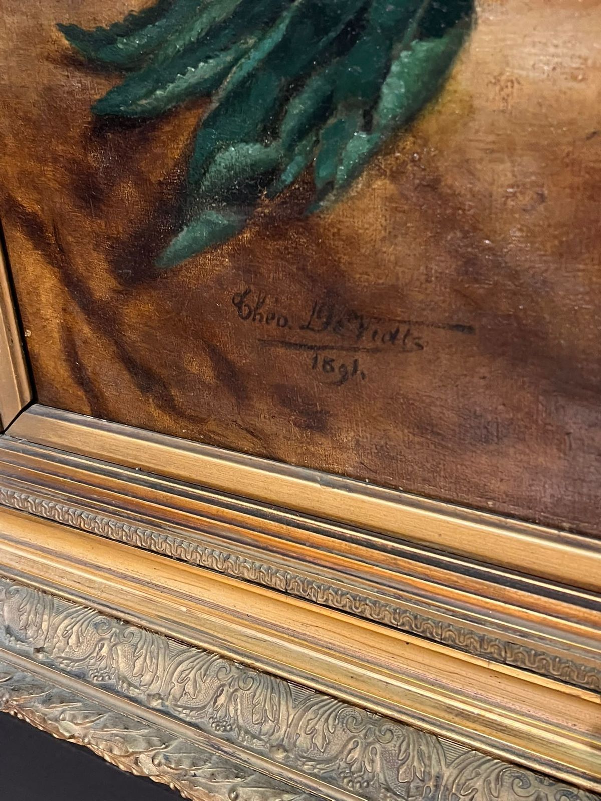 2900.0 Beautiful Large 19th Century Oil Painting photo