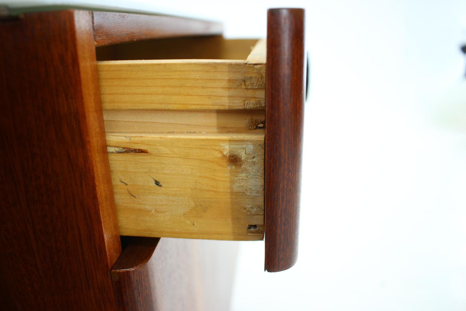 photo vinterior 1950s Jindrich Halabala Mahogany Bedside Tables ,Czechoslovakia