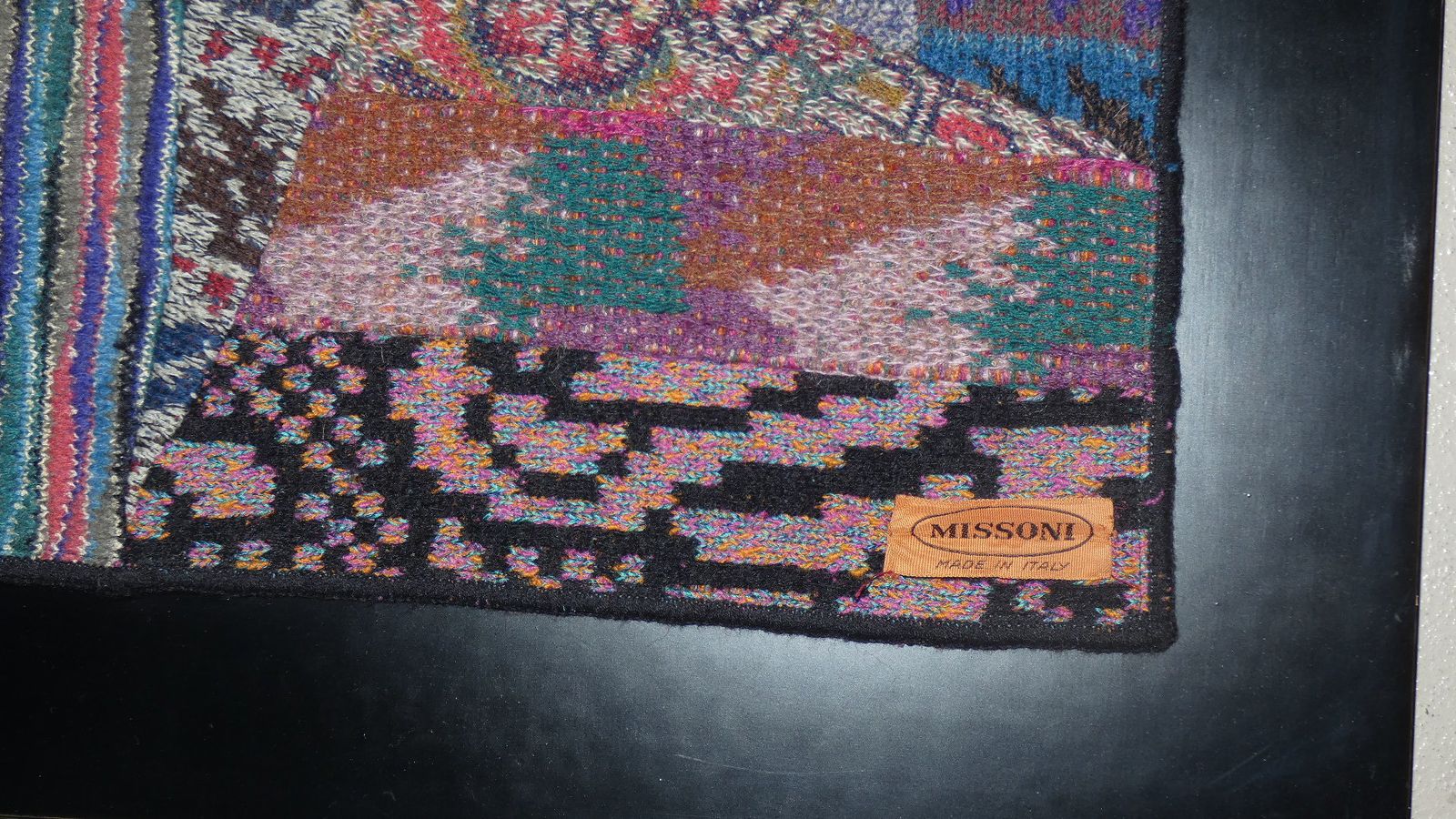 Tapestries On Wooden Frame From Missoni, Italy, 1980s, Set Of 2 photo buy