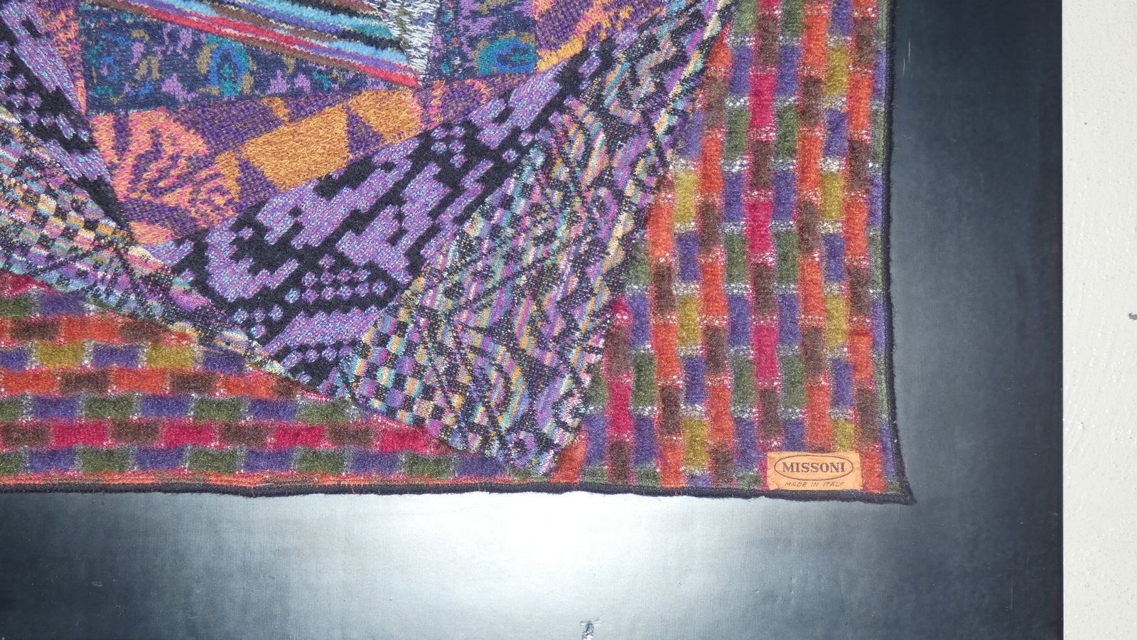 Tapestries On Wooden Frame From Missoni, Italy, 1980s, Set Of 2 photo vintage