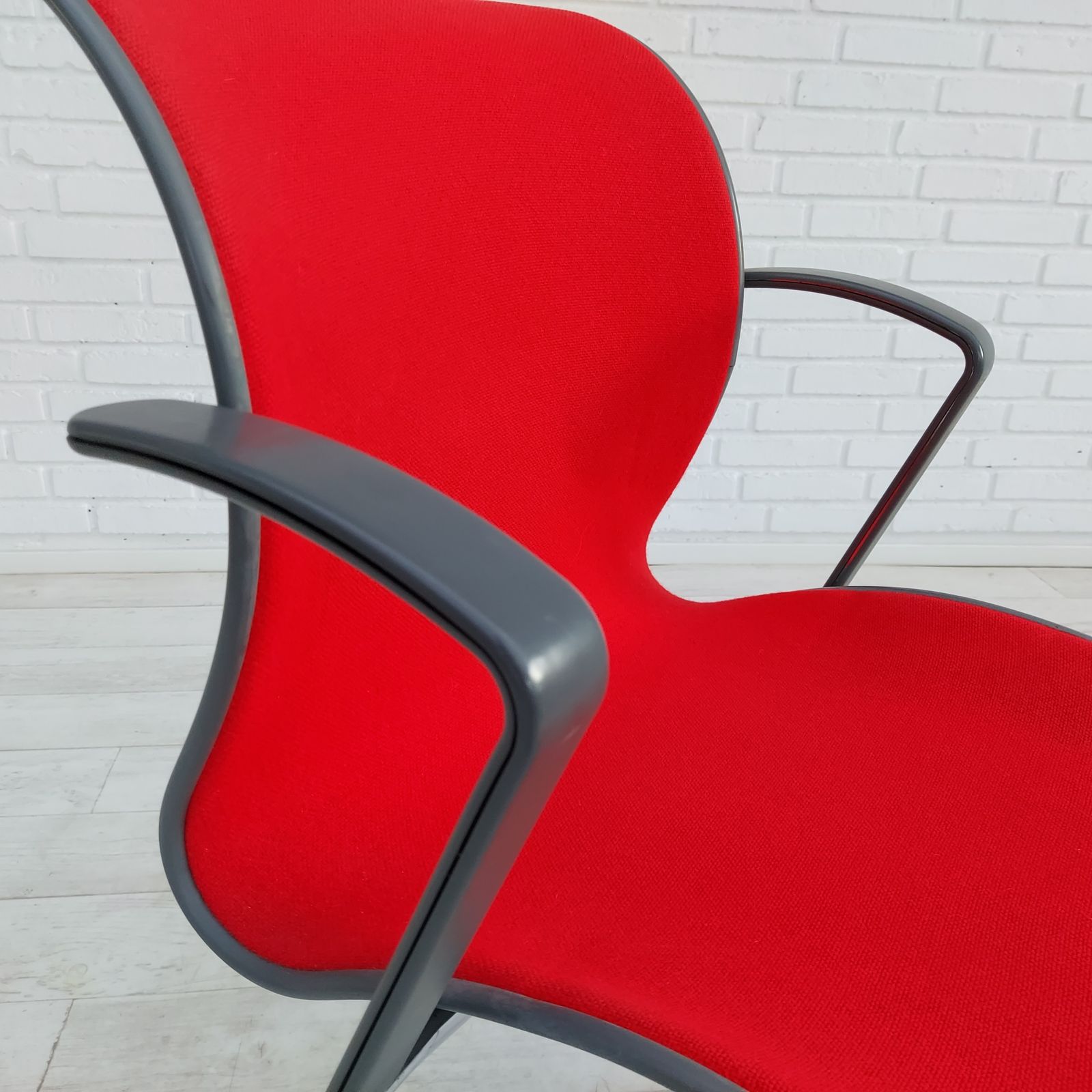 Jaren 1990, Deens Design Van Alfred Homann, Set Van Zes "Ensemble" Stoelen, Goede Staat photo 850.0