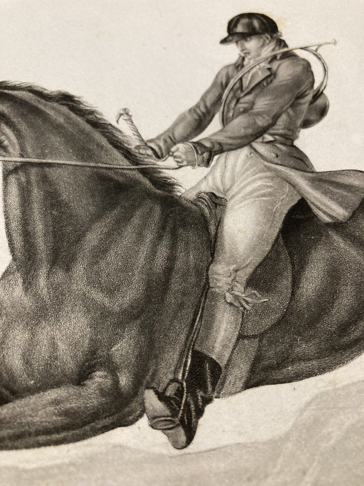 Deuxieme Suite De Chevaux Carle Horace 1830 Vernet Lithography No 15 photo vinterior
