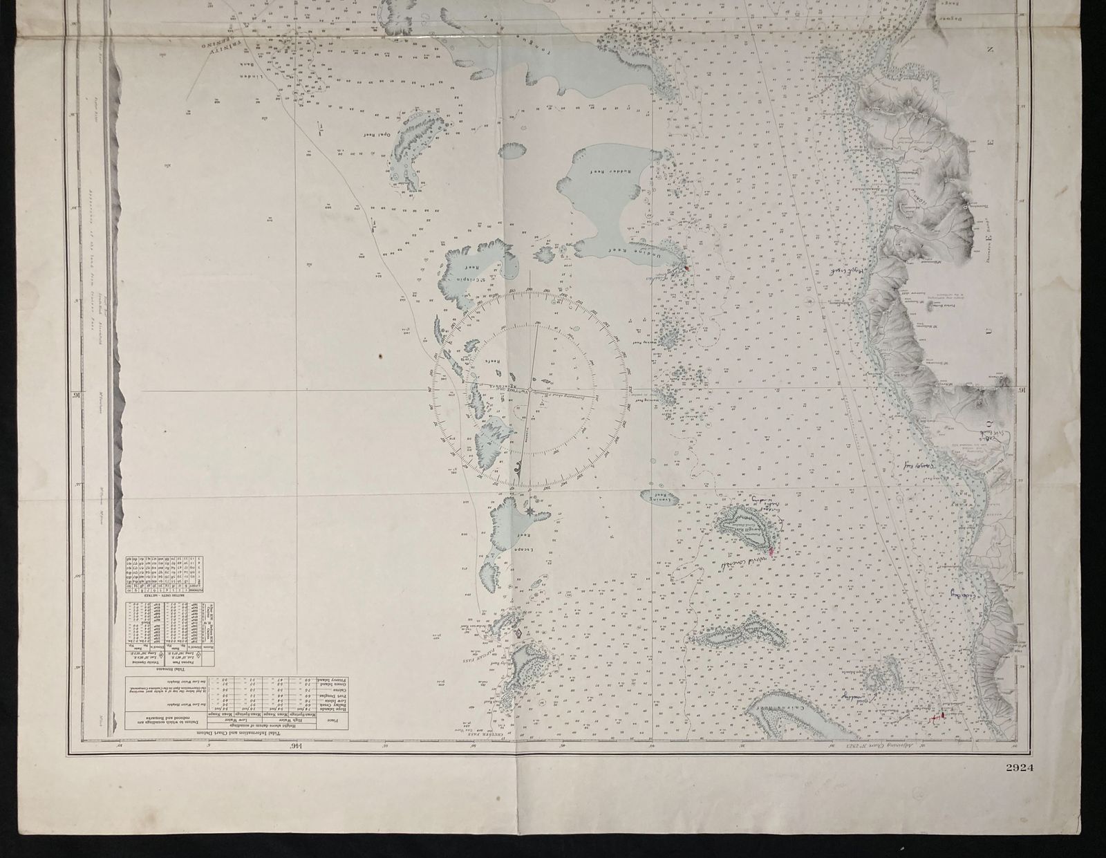 Nautical Chart Cape Grafton To Hope Islands Australia East Coast Admiralty 1973 photo for sale