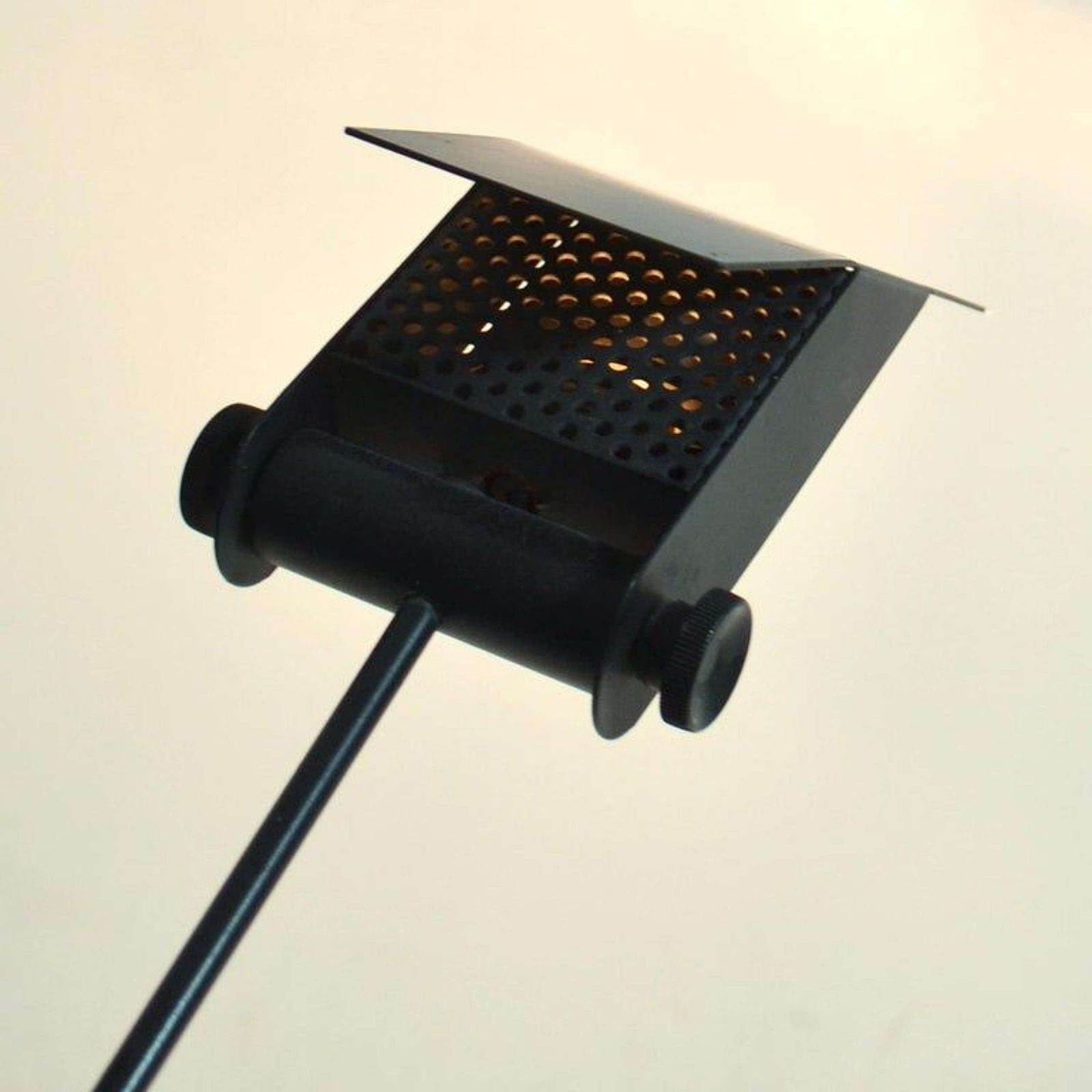 Minimalist Counterbalance Black Table Lamp Att. To Swiss Baltensweiter photo for sale