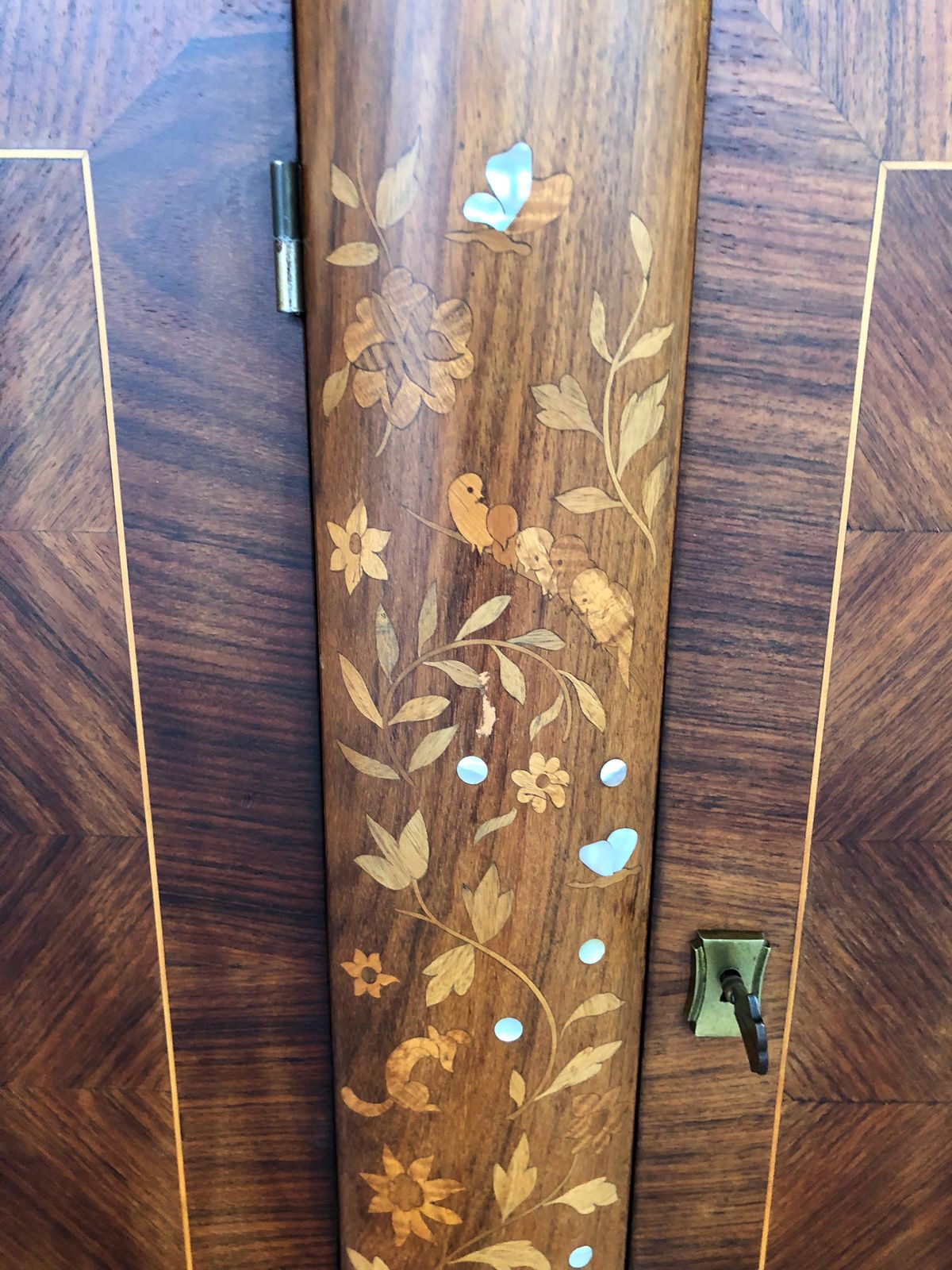 Exceptional French Art Deco Palisander Marquetry Sideboard Of Jules And Andre Leleu With Inlaid Of Mother Of Pearl photo 12000.0