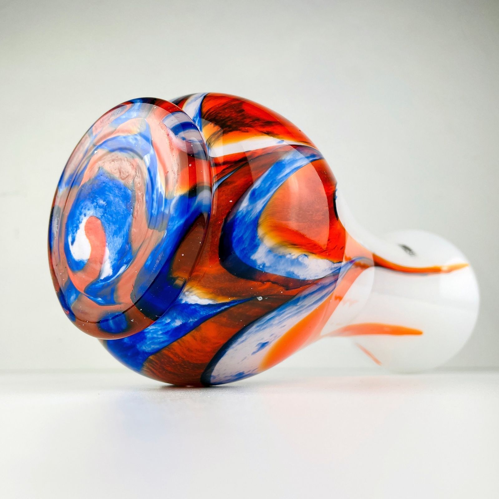 Home Decor Murano Glass Hand Cut Vase By Carlo Moretti Italy 1970s photo