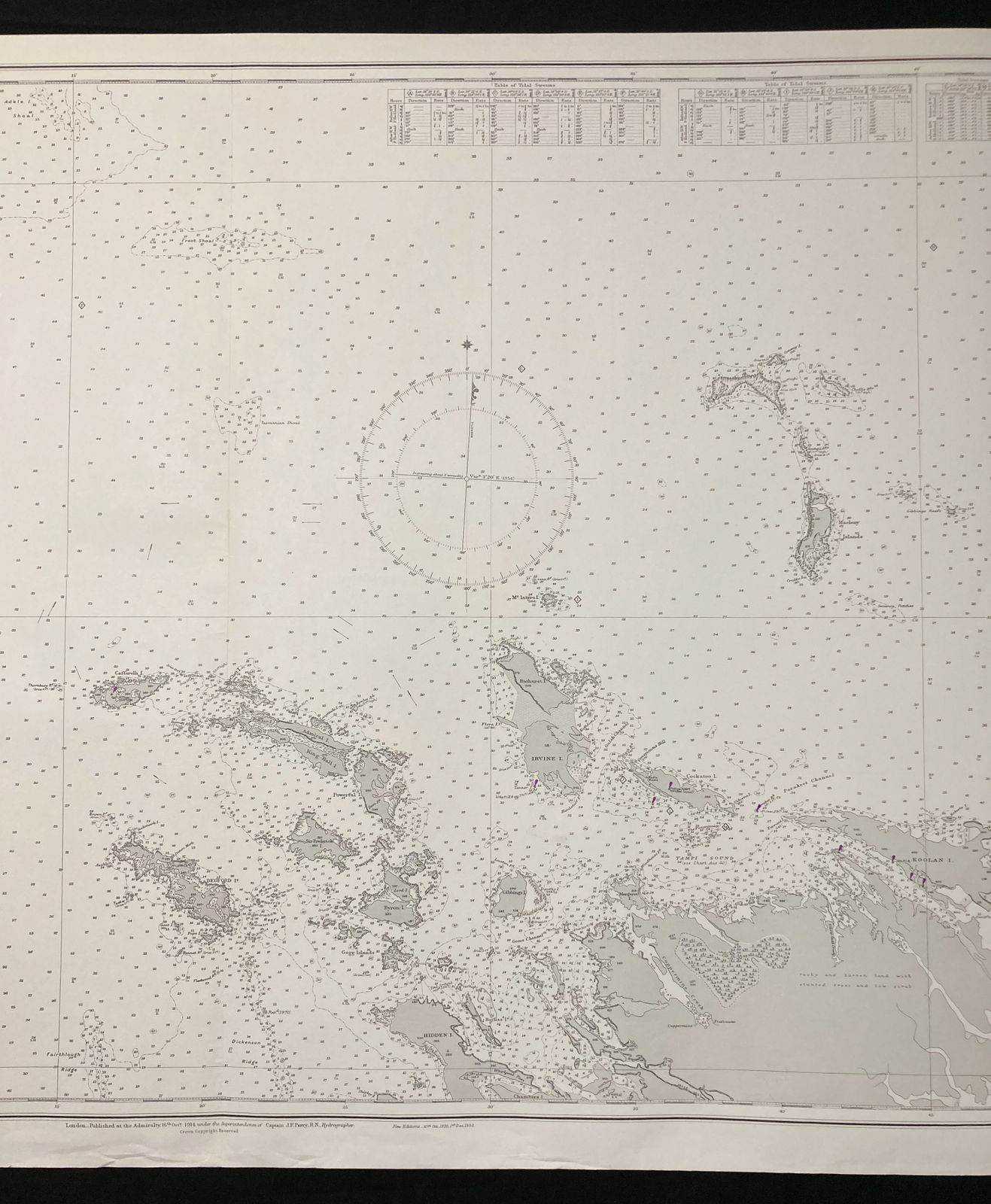 Nautical Chart Buccaneer Archipelago Australia Pacific Admiralty 1980 photo for sale