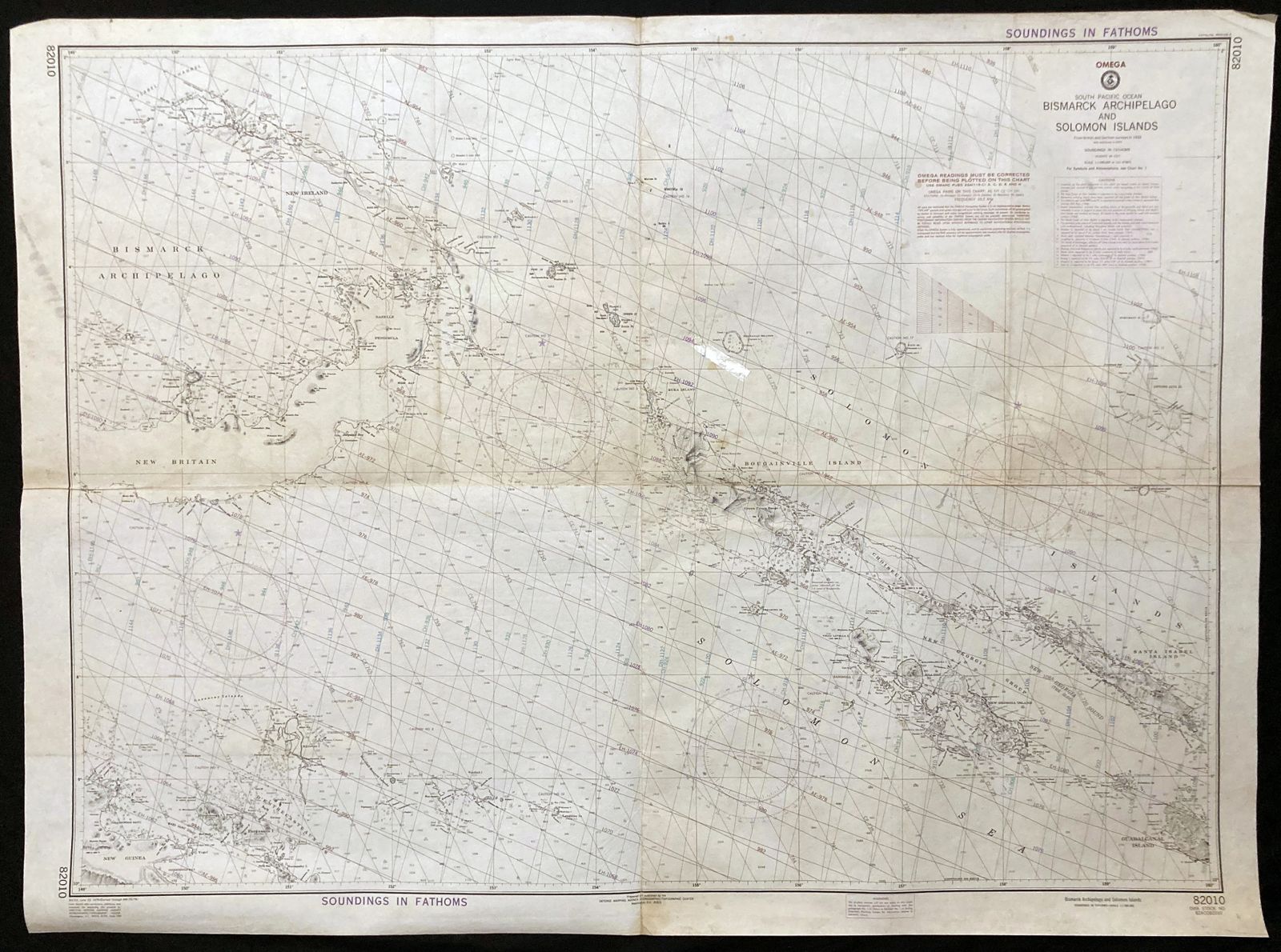 Nautical Chart Bismarck Archipelago Solomon Islands Admiralty 1979