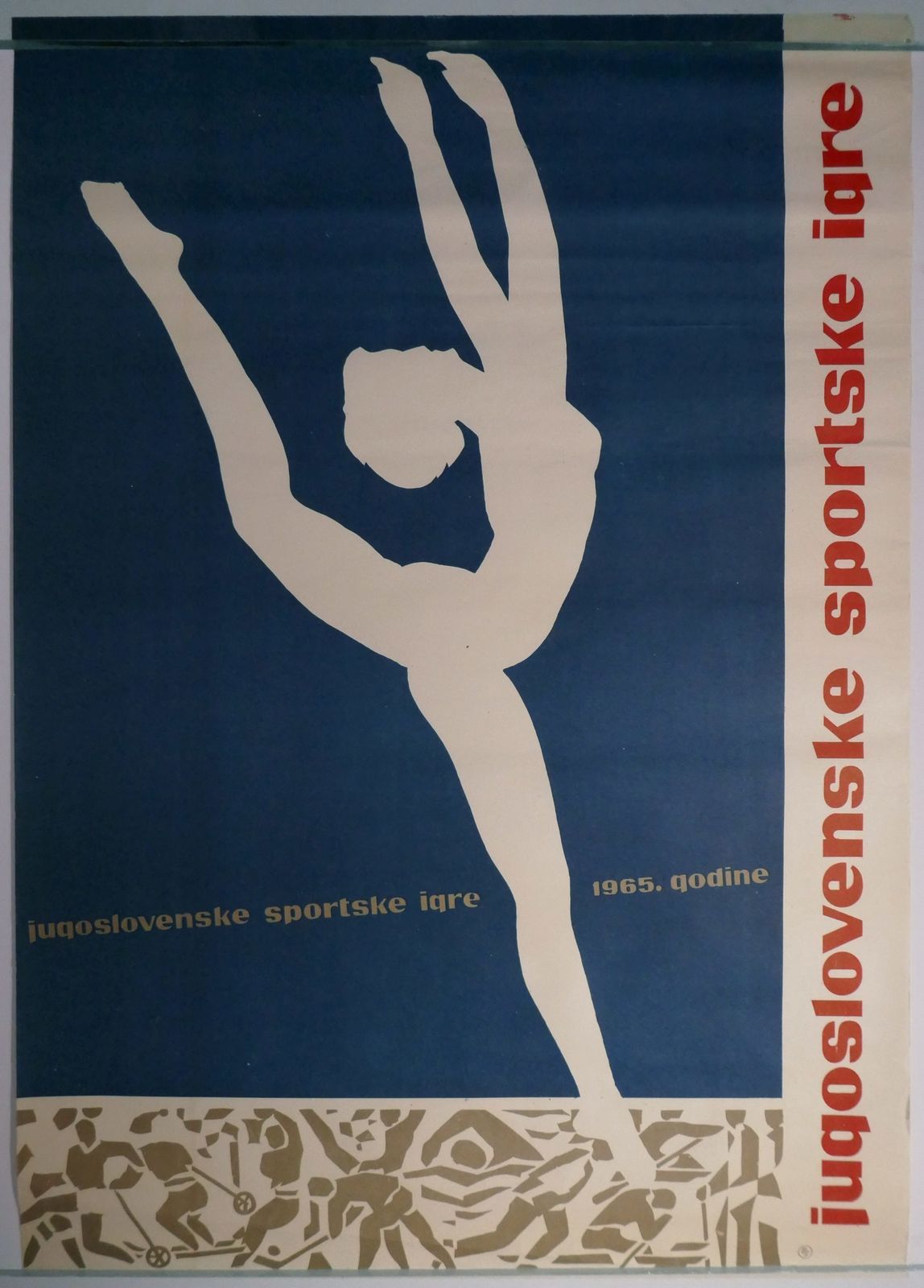 Vintage Poster Yugoslav Sports Games Yugoslavia Rhythmic Gymnastics 1965