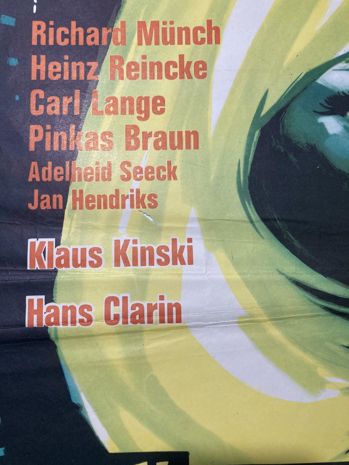 Original Movie Poster Wartezimmer Zum Jenseits Tortoise Vohrer Knef 1964 photo furniture