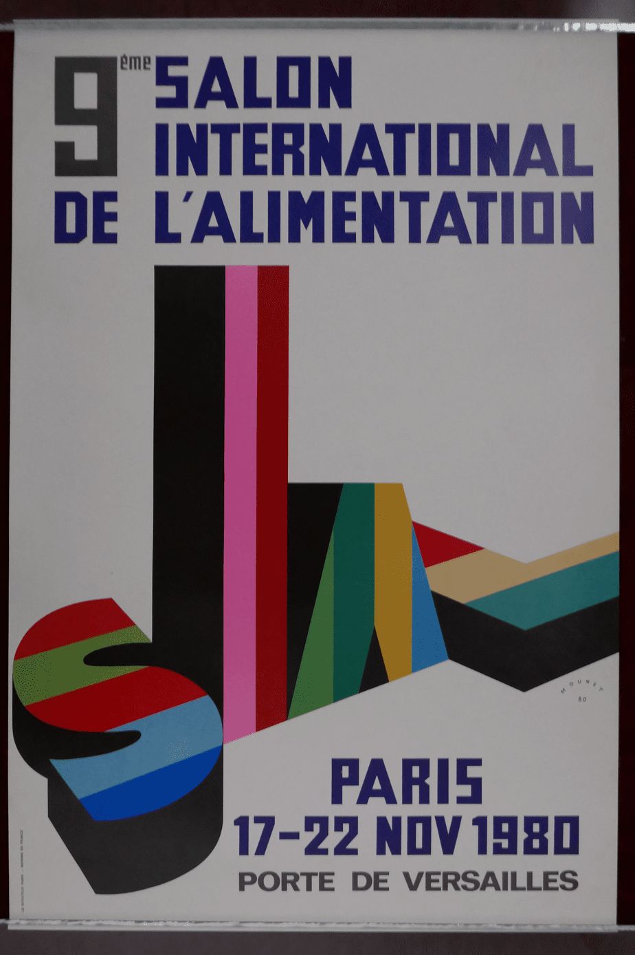 Original Poster Salon Paris France Porte De Versailles 1980