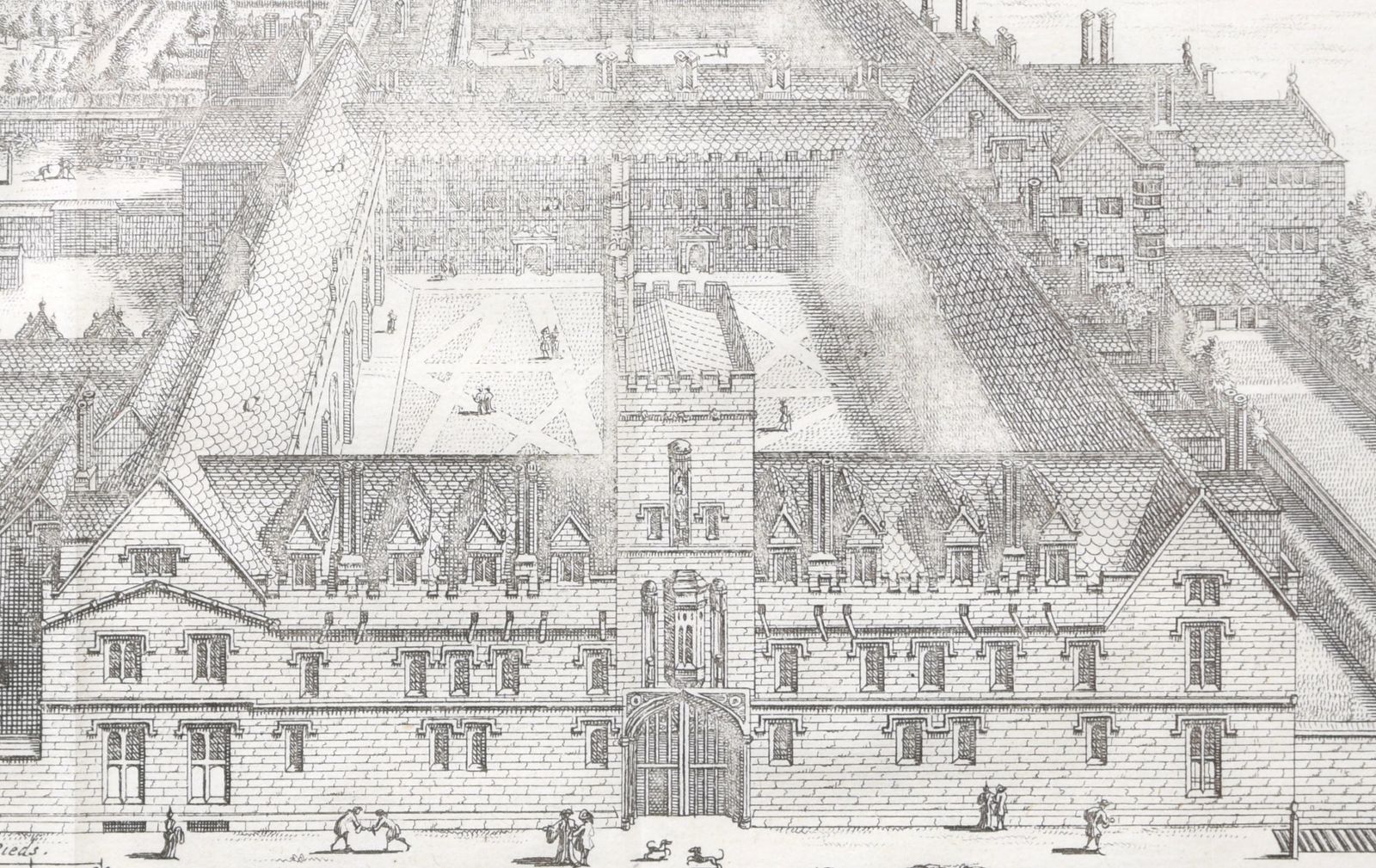 Pieter Van Der Aa (1659 1733), After David Loggan (1634–1692) St John’s College, Oxford (1727) photo 280.0